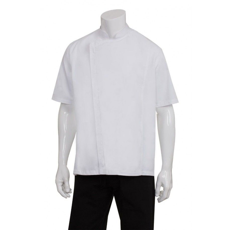 Chef Works Cannes Snap Jacket White - SSSN - XS-XL Chef