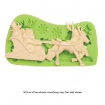 Cake Craft Santa Sleigh Silicone Mould