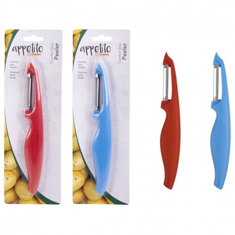 Appetito Comfort Grip Peeler - Red