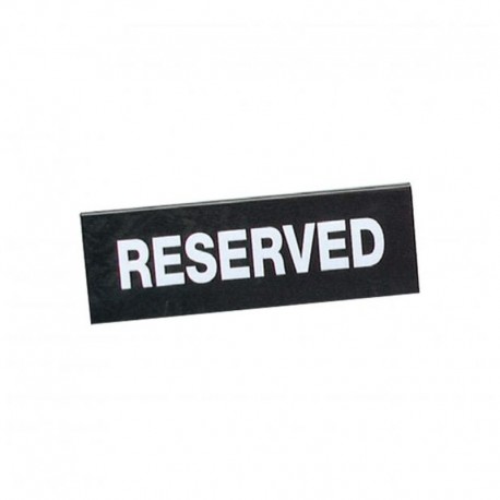 Chef Inox Reserve Double-Sided Sign Black