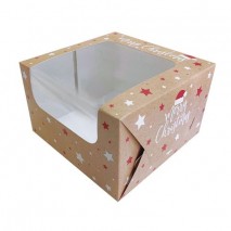 Christmas Cake Box 8X8X5 inch