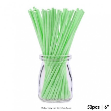 Cake Craft Pop Sticks Green 50pk