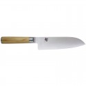 Shun Classic White Santoku Knife 18cm