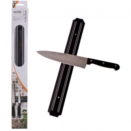 Appetito Magnetic Knife Rack Black 38cm