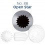 Loyal No. 8B Open Star Large Piping Tip Stainless Steel