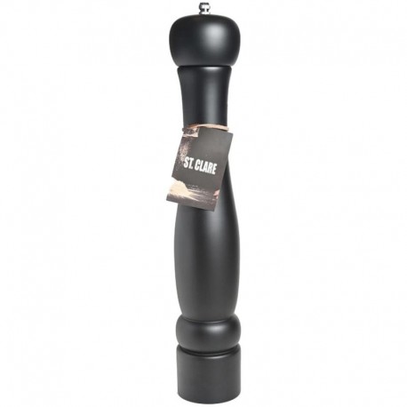 St Clare Salt & Pepper Grinder Matte Black Ceramic Mechanism 40cm