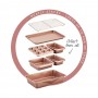 Wiltshire SmartStack Roast pan 38x26.5x7.5cm - Rose Gold