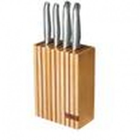 Furi Pro Wood Knife Block Set 5pc