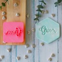 Sweet Themes Emboss 3D Printed Cookie Stamp - Groom