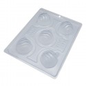 BWB Christmas Bauble Waves Mould 3pc