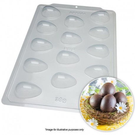 BWB Smooth Egg Mould 30g 3pc