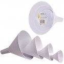 Appetito Funnels Set of 4 - White