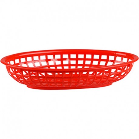 Trenton Bread Basket Oval - Red - 240x150x50mm