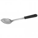 Trenton Stainless Steel Perforated Basting Spoon with black handle - 375mm