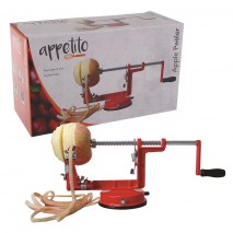 Appetito Apple Peeler/Corer with Suction Base - Red