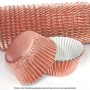 Cake Craft 408 Rose Gold Foil Baking Cups - Pack of 500