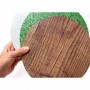 Bake Group Food Presentation Board - Wood Grain - 12inch Round