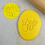 Dirty 30 Embosser Embosser by Custom Cookie Cutters