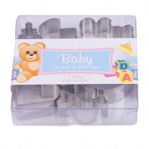 Baby Shower Boxed Mini Cutter Set 7pce Sweet Themes,Cooks Plus