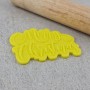 CCC Merry Christmas Cutter/Debosser Custom Cookie Cutters,Cooks