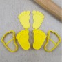 CCC Baby Foot Cutter & Debosser Set Custom Cookie Cutters,Cooks