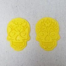 CCC Skull 3D Embosser & Cutter Custom Cookie Cutters,Cooks Plus