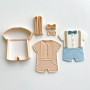 CCC Baby Boy Outfit Cutter/Embosser set Custom Cookie