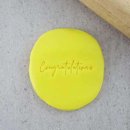 CCC Congratulations Embosser Custom Cookie Cutters,Cooks Plus