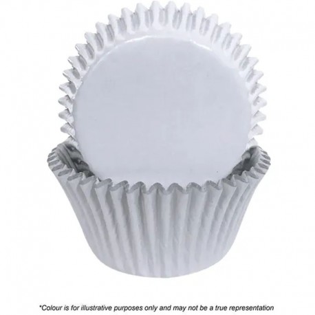 Cake Craft White Foil Baking Cups 390 72pc Cake Craft,Cooks Plus