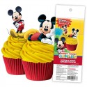 Cake Craft Mickey Mouse Edible Wafer Cupcake Toppers - 16 pieces