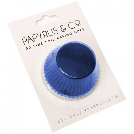 Papyrus Foil Baking Cups - Navy - 44mm