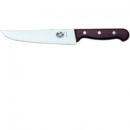 Victorinox Rosewood Carving Knife Wavy Edge - 18cm