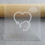 CCC Stethoscope Blank Heart Debosser Custom Cookie