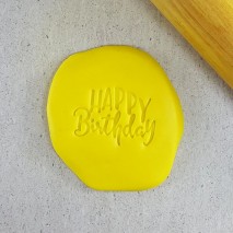 CCC Happy Birthday Embosser 60mm Custom Cookie Cutters,Cooks