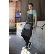 Chef Works Manhattan Bib Apron - Black Denim - AB034 Chef