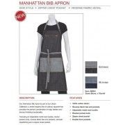 Chef Works Manhattan Denim Bib Apron - Indigo - AB034 Chef