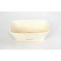 Bakemaster Rattan Proving Basket - Square - 25x8.5cm