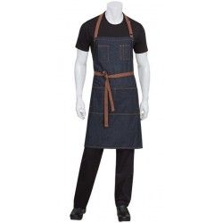 Chef Works Memphis Bib Apron Denim - Indigo -  AB035