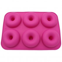 Donut silicone tray 6 cavity