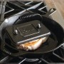 Lodge Cookware Rectangular Cast Iron Grill Press - 17 x 11cm