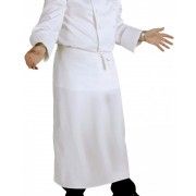 Chef Works Bar Apron 3/4 White - B3 Chef Works,Cooks Plus