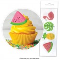 Cake Craft Tropical Wafer Toppers 16pc