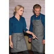 Chef Works Corvallis 1/2 Apron - Black/Grey - AHWXX012 Chef