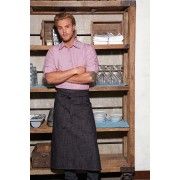 Chef Works Corvallis 3/4 Apron - Black/Burgundy - ALWXX022 Chef