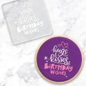 Create-a-Cutter Hugs & Kisses & Birthday Wishes Debosser