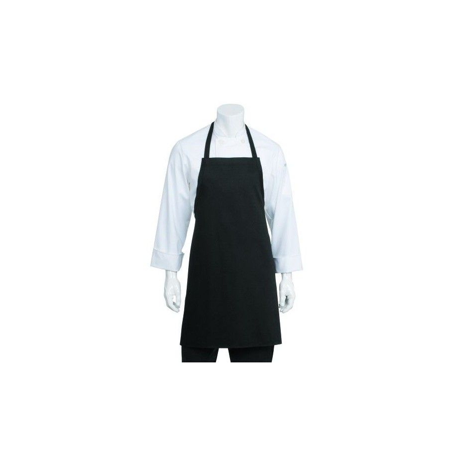 Chef Works Bib Apron - Black - APKBL Chef Works,Cooks Plus