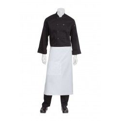 Chef Works 3/4 Bistro Apron - White -  F24