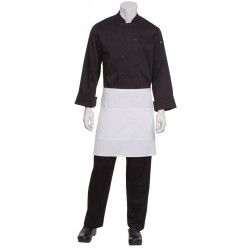 Chef Works 1/2 Bistro Apron - White -  F28