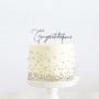 C&C Congratulations Silver Cake Topper