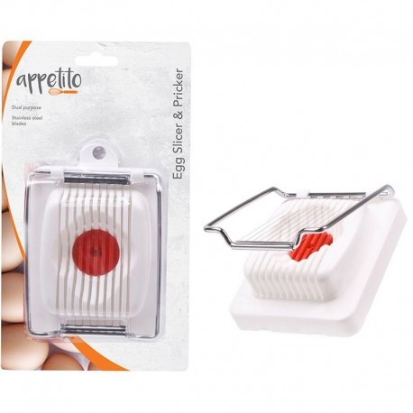 Appetito Egg Slicer/Pricker - White Appetito,Cooks Plus